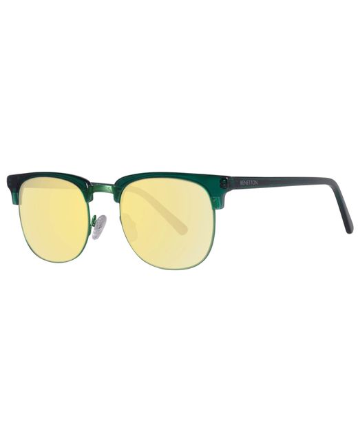 Benetton Multicolor Green Acetate Sunglasses