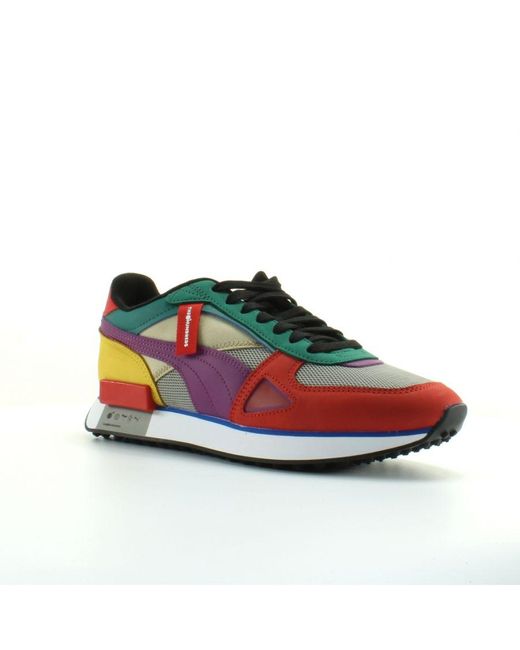 PUMA Multicolor Future Rider Hf The Hundreds Textile Lace Up Trainers 373726 01 for men