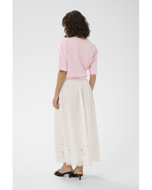 Kaffe Rok Kagertrud Rok A-Shape in het White