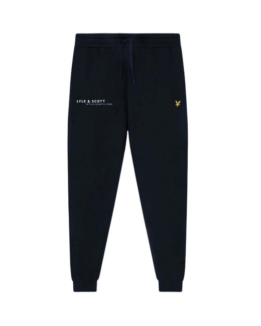 Fred Perry Blue Lyle & Scott Co-Ordinate Print Sweat Pants Cotton for men