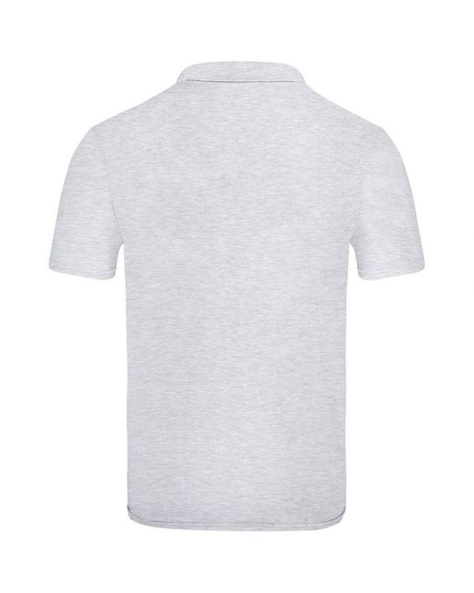 Fruit Of The Loom White Original Polo Shirt (Heather) Cotton for men