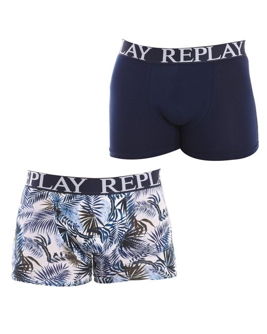 Replay Blue Pack-2 Boxers I101238 for men