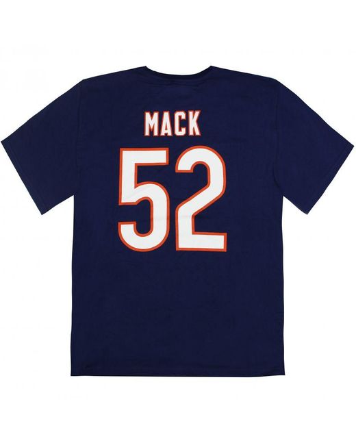 Fanatics Blue Chicago Bears Khalil Mack T-Shirt for men