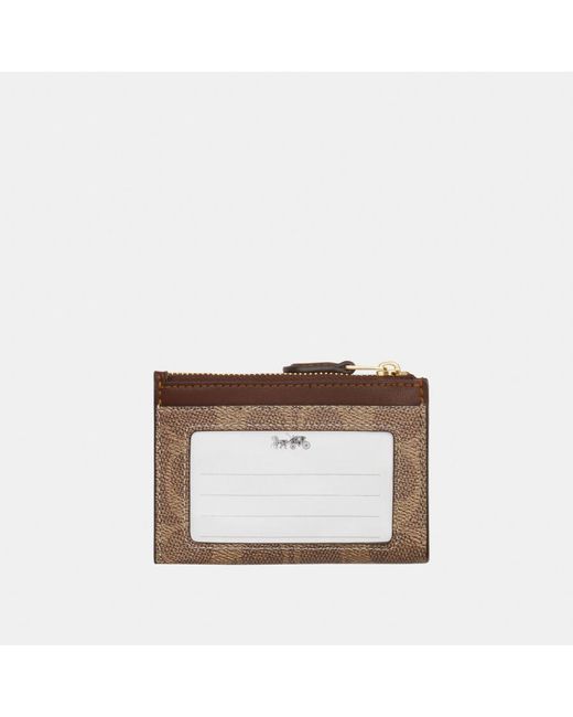 COACH White Mini Id Skinny