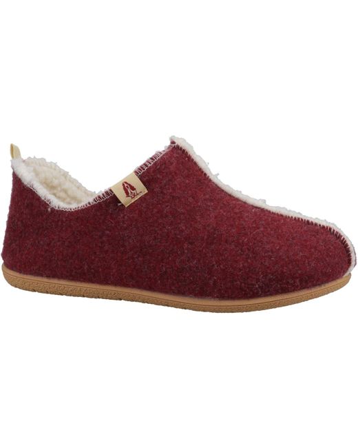 Hush Puppies Red Good Recycled Rpet Burgundy Slippers