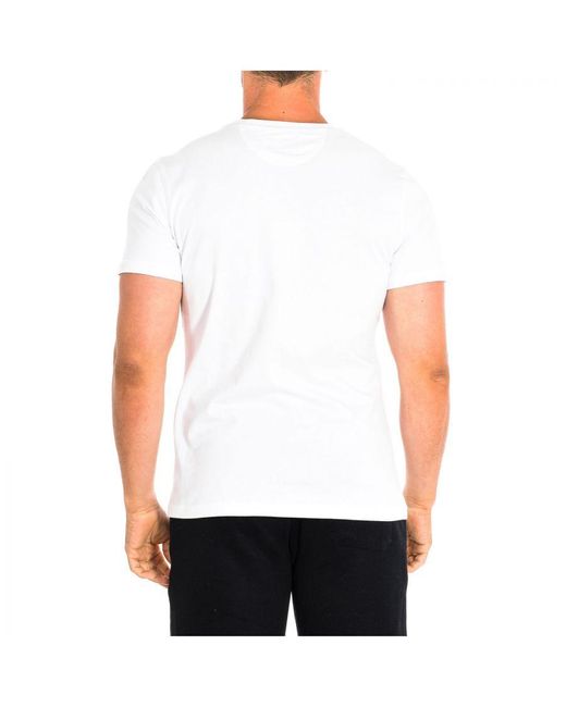 La Martina T-shirt Met Korte Mouwen Tmr011-js206 in het White voor heren