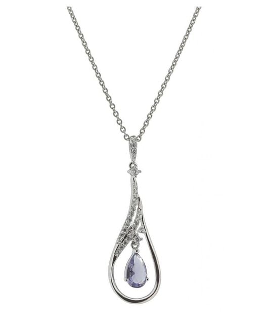 Orphelia Metallic 'Ebbi' 925 Sterling Chain With Pendant