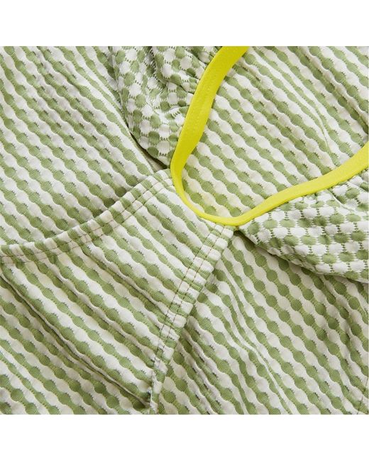 Speedo Green Gingham Patterned One Piece Swimsuit