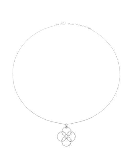 Orphelia White 925 Sterling Chain With Pendant
