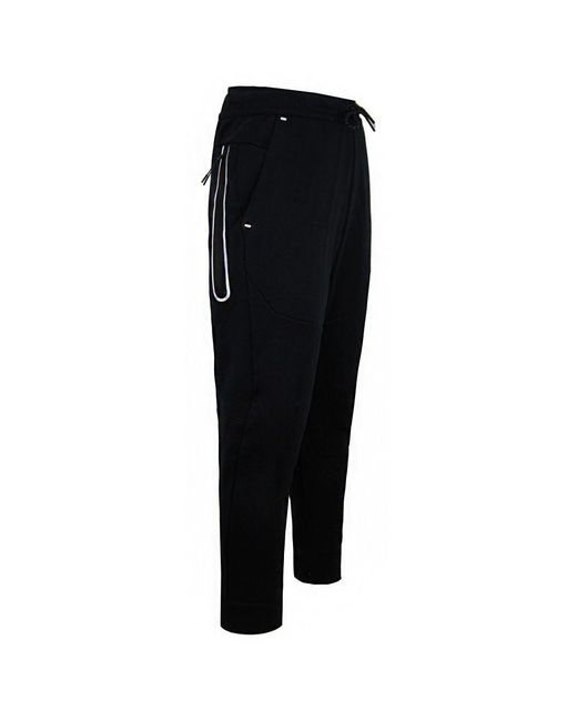 Nike Black Slim Fit Stretch Waist Logo Reflective Trim Track Pants Cu4500 Cotton for men