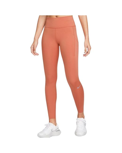 Nike Red Epic Luxe Peach Leggings