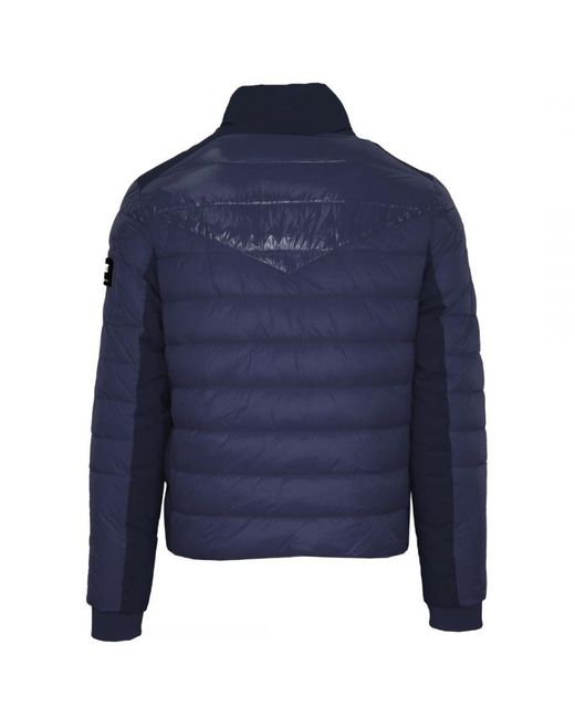 Philipp Plein Blue Plain Quilted Jacket for men