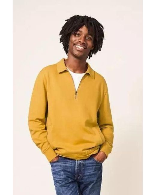 White Stuff Yellow Ashby Sweatshirt