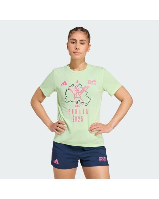 Adidas Originals Green Bmw Berlin-Marathon 2025 Event Tee