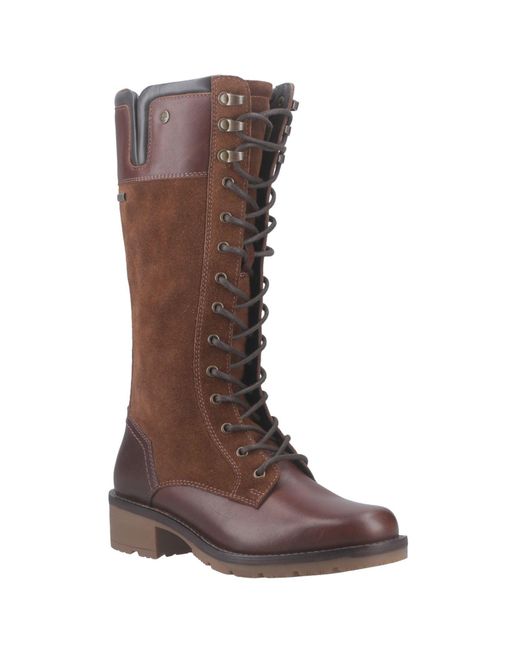 Hunter Brown Skye Tall Boot Leather Boots