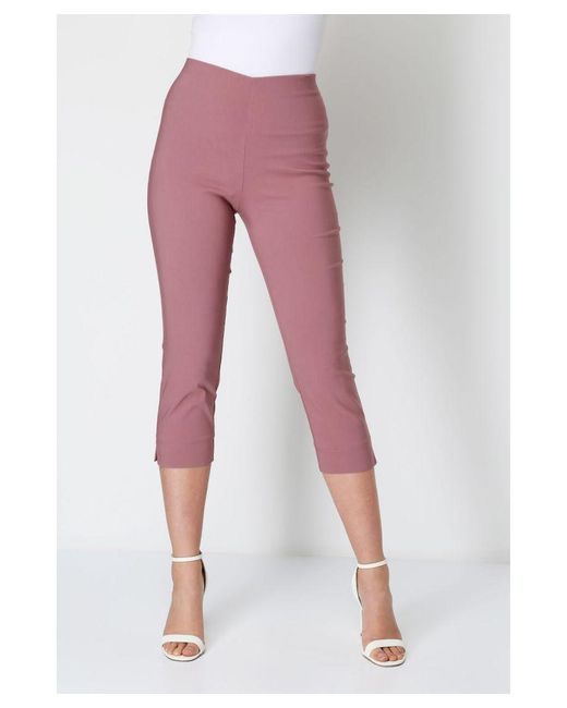 Roman Red Cropped Stretch Trouser