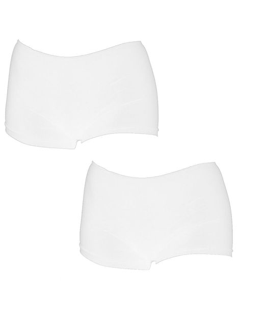 Q En White Pack Of 2 Bamboo Boxer Briefs For Q901