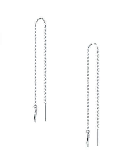 Eastside White Stainless Steel Earring