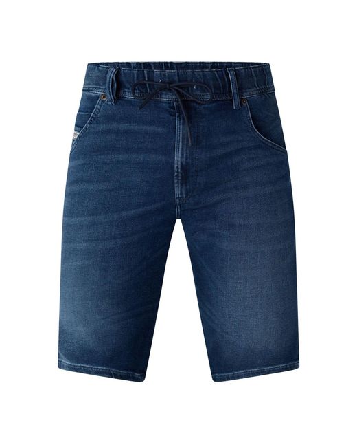 DIESEL Blue D Krooshort T Denim Shorts for men