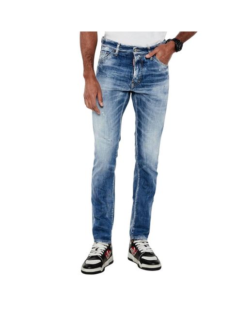 DSquared² Blue Cool Guy Jeans Cotton for men