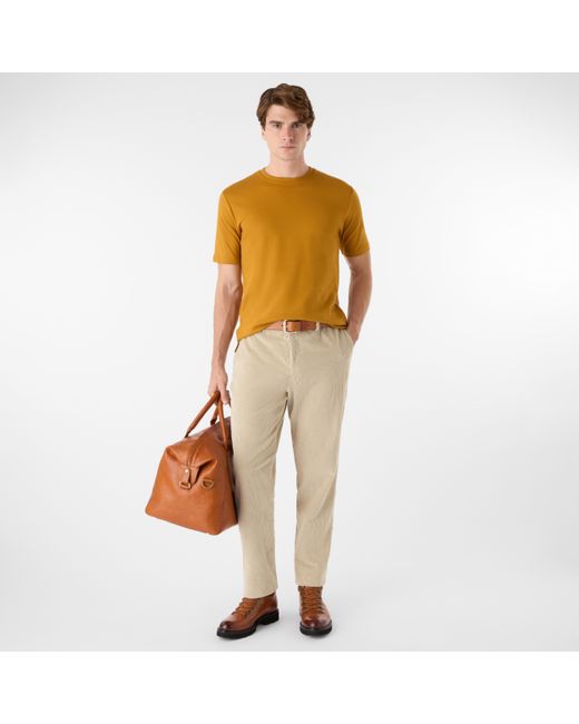 Oliver Sweeney Yellow Classic Fit 240Gsm Cotton Jersey Tee for men