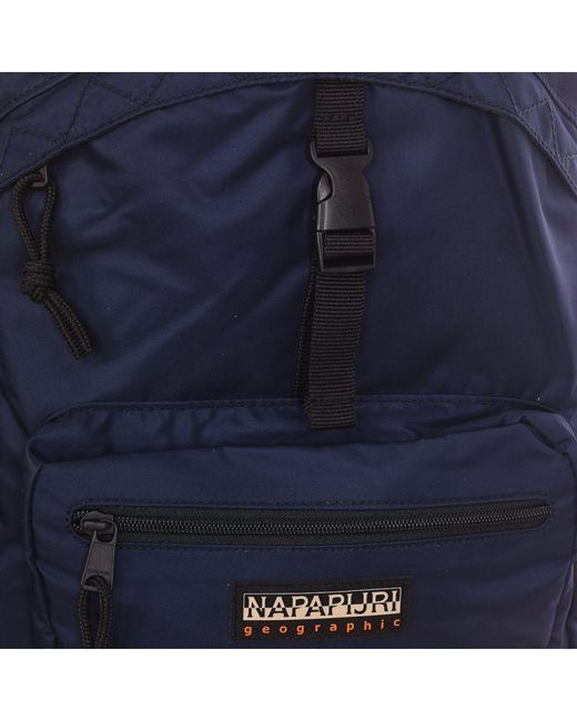 Napapijri Blue H-Stoat Backpack With Zipper And Click Closure Np0A4Gfz