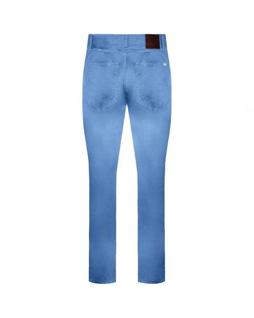 Vans Blue Off The Wall V46 Low Waist Straight Leg Trousers for men