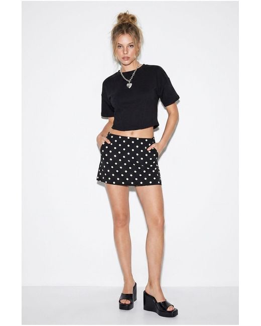 Bianco Lucci Black Cotton Blouse With Elastane