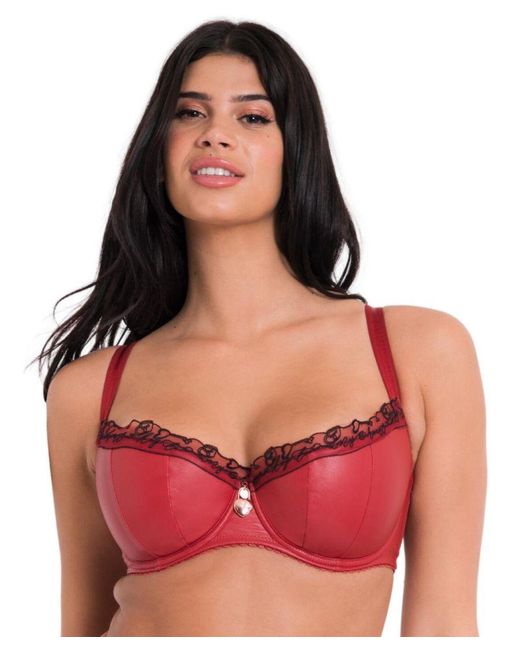 Curvy Kate Red St034105 Key To My Heart Padded Half Cup Bra