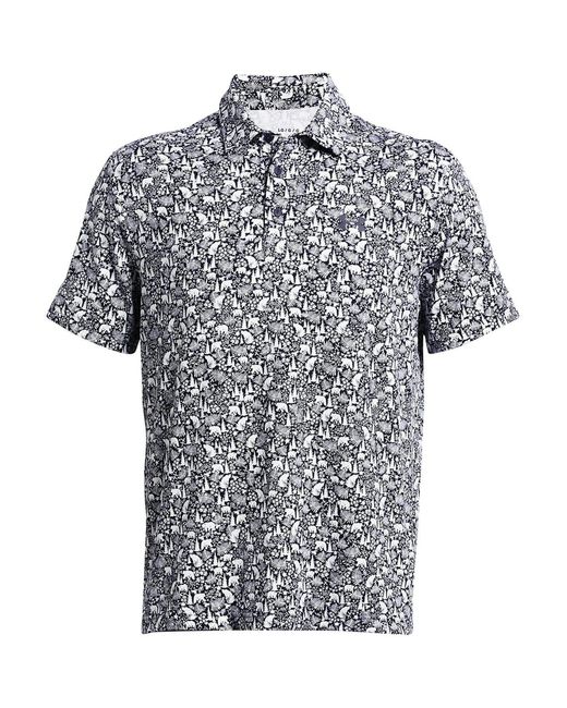 Under Armour Blue Playoff Short Sleeve Performance Polo Shirt for men