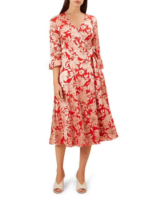 Hobbs Red Justina Dress
