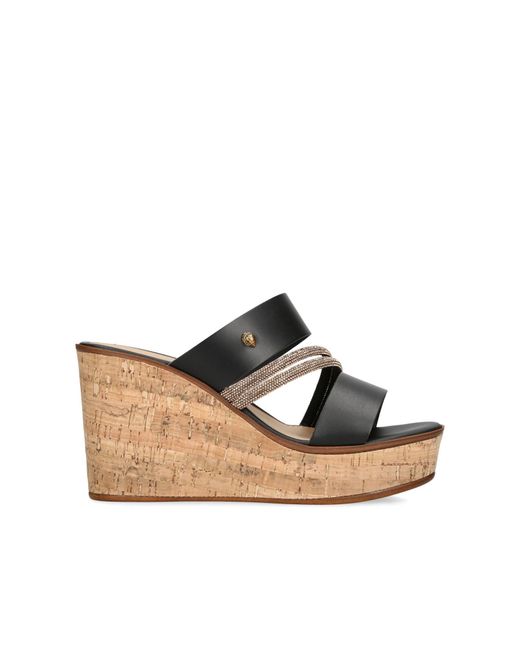 Kurt Geiger White Leather Kgl Strand Wedge Heels