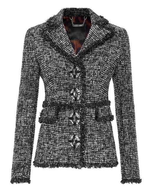 Philipp Plein Tweed Jackets in het Black