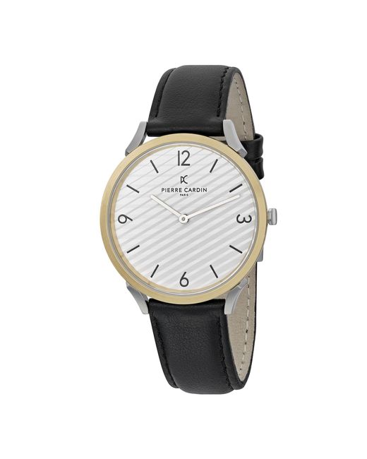 Pierre Cardin Metallic Pigalle Stripes Watch Cpi.2015 Leather for men