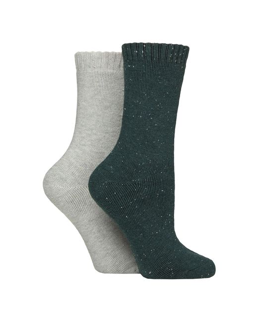 Glenmuir Green 2 Pair Ladies Thermal Boot Socks