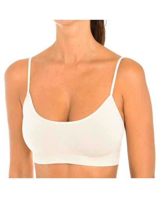 Intimidea White Reggiseno Beverly Hills Push Up Effect Bra 110147