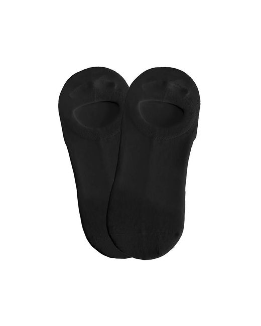 Superga Black Adult Invisible Socks (Pack Of 2)