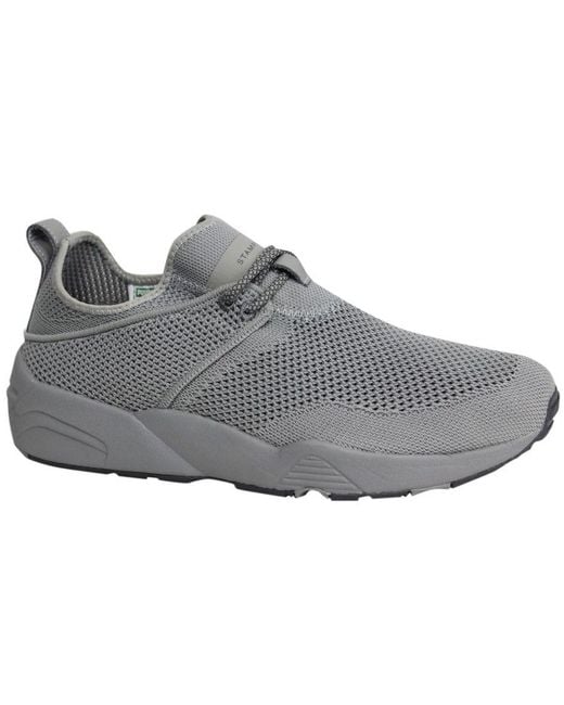 PUMA X Stampd Trinomic Woven Steel Grey Lace Up Trainers 362744 02
