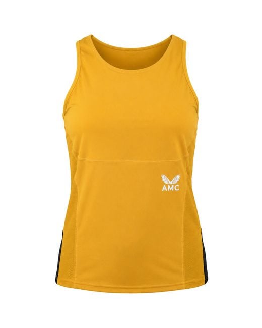 Castore Yellow Amc Performance Tennis Vest