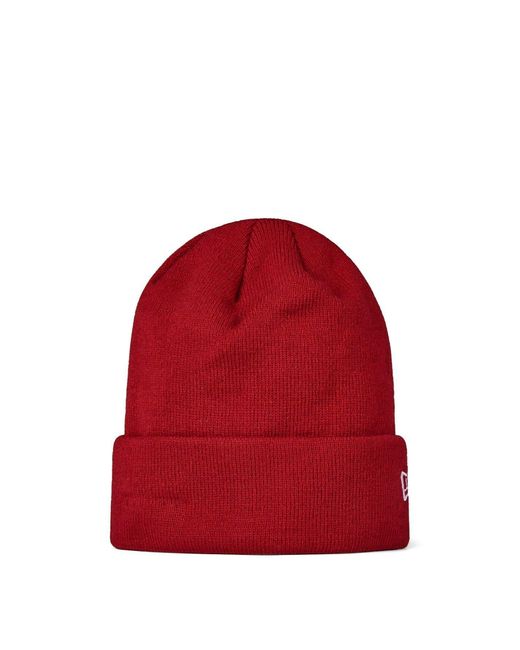 KTZ Red Accessories Essential Adjustable Cuff Beanie for men