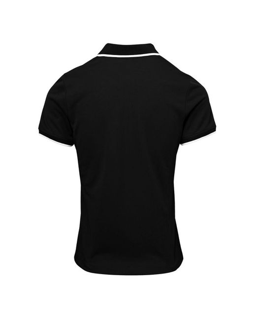 PREMIER Black Ladies Coolchecker Contrast Pique Polo Shirt (/)