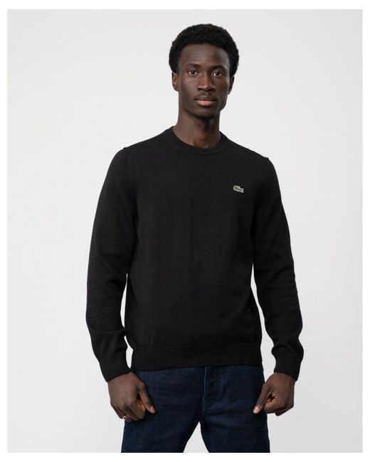Lacoste Black Organic Cotton Sweater