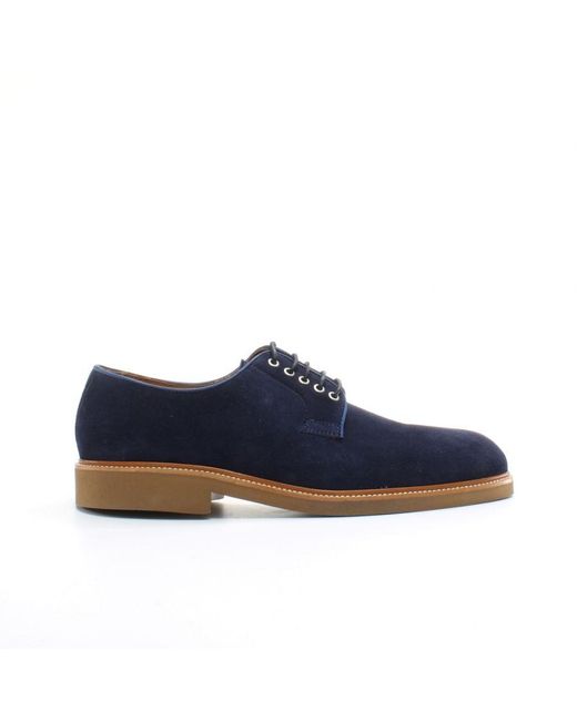 Hackett Blue Chino Eyelet Shoes for men