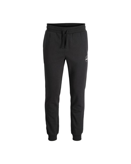 Jack & Jones Black Sportbroeken Jwharthur Jjsweat Pants Cotton for men