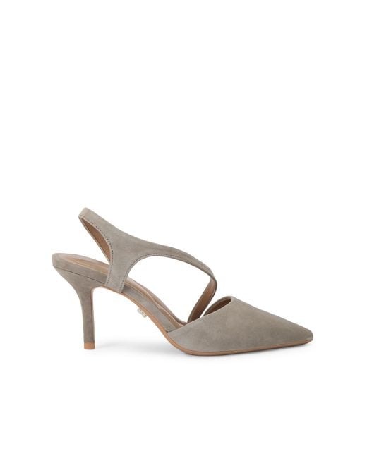 Carvela Kurt Geiger Gray Suede Symmetry Court Heels