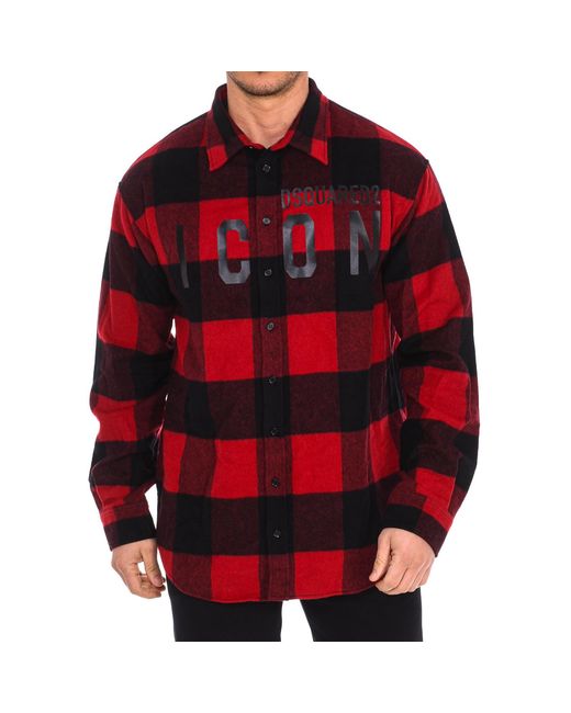 DSquared² Red Long Sleeve Shirt S79Dl0007-S53139 for men