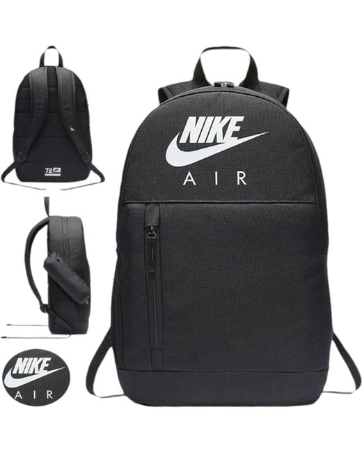 Nike Black Backpack Sports Bags Travel Gym Rucksack New for men