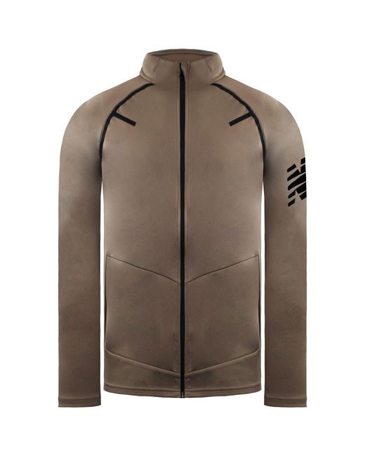New Balance Brown Tenacity Track Jacket for men