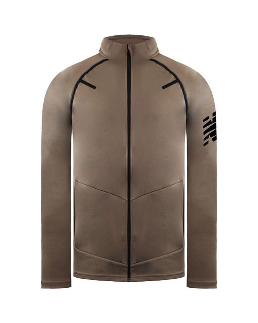 New Balance Brown Tenacity Track Jacket for men