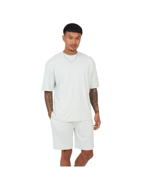 Brave Soul White 2 Piece T-Shirt And Short Set for men